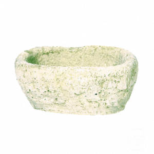 Auge ovale – Petite jardinière rustique en pierre reconstituée 5 L