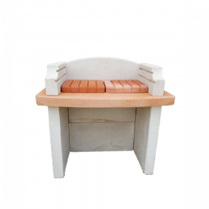 Barbecue Mas en Pierre Blanche et Briquettes – Cuisson au Charbon de Bois