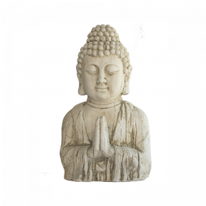 Buste de Bouddha en Pierre Reconstituée – Décoration Zen Intérieure et Extérieure