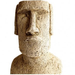 Statue Moaï Demi-Buste Ton Pierre – Décoration Jardin et Intérieur