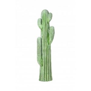 Cactus Déco XXL en Pierre Reconstituée – 84 cm, Vert Ciré, Effet Exotique
