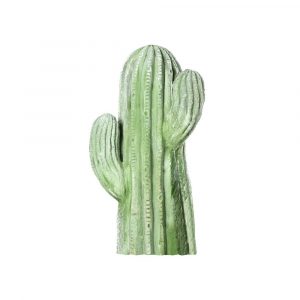Cactus Déco 34 cm en Pierre Reconstituée – Vert Ciré, Ambiance Exotique