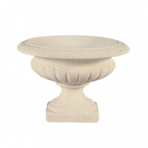 Coupe Médicis M1 blanche – Jardinière classique 13 L pour terrasse et jardin