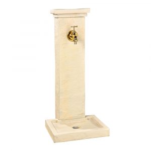 Fontaine murale Borne Schiste en béton – Style provençal moderne