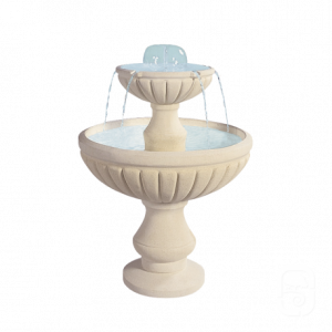 Fontaine centrale de jardin à 2 niveaux style Médicis – Cascade inspirée de la Renaissance