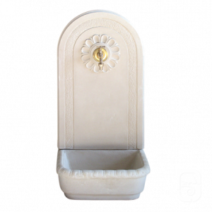 Fontaine Murale Valence en Pierre Reconstituée – Jardin Méditerranéen