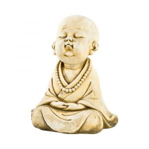 Statuette Enfant Moine en Méditation – Décoration Zen Intérieur et Jardin