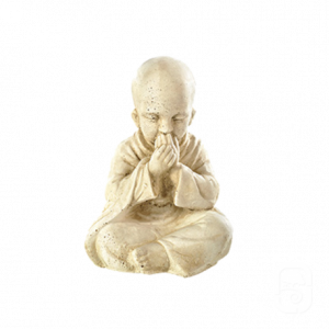 Statuette Enfant Moine Cachant la Bouche – Symbole de la Sagesse Zen