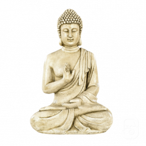 Statue Bouddha Hindou en Pierre Reconstituée – Décoration Zen Intérieure et Extérieure