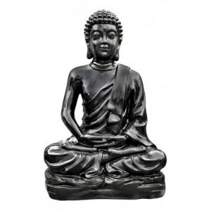 Grande Statue Bouddha en Méditation en Pierre Reconstituée – Décoration Zen pour Jardin