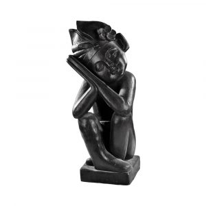 Statue Vahiné en Pierre Reconstituée – Décoration Jardin Polynésienne