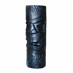 Statue Totem Maori Hei Tiki en Pierre – Protection et Décoration Extérieure