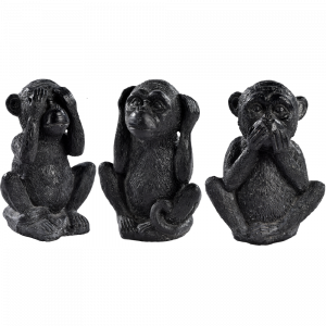 Statues Trois Singes de la Sagesse – Décoration Zen Intérieur et Jardin
