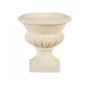 Vase Médicis blanc 5 L – Vase décoratif classique pour jardin et intérieur