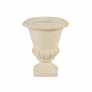 Vase Médicis blanc 7 L – Vase décoratif classique pour jardin et intérieur