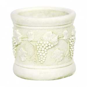 Vase tonneau raisin – Pot décoratif vintage pour un jardin ou terrasse élégant