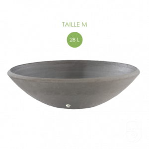 Vasque aquatique en béton gris anthracite