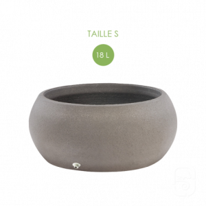 Vasque aquatique Nova – Vasque ronde en béton gris anthracite