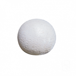 Boule Décorative Blanche en Pierre Reconstituée – Finition de Pilier et Objet de Jardin