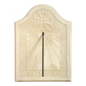 Cadran Solaire Croix de Toulouse en Pierre Reconstituée – Décoration de Jardin Historique