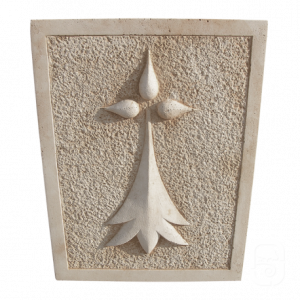 Écusson Breton à l’Hermine en Pierre Reconstituée Vieillie – Décoration Murale Symbolique