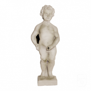 Statue Manneken Pis Fontaine en Pierre Reconstituée Vieillie