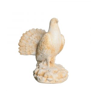 Statue Pigeon Paon en Pierre Reconstituée – Décoration Élégante pour Jardin et Intérieur