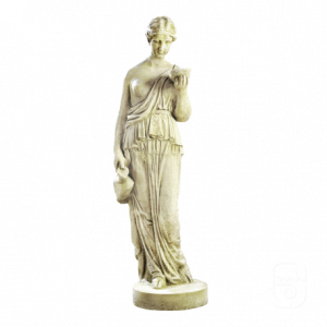 Statue Vénus à la Coupe en Pierre Reconstituée Patinée