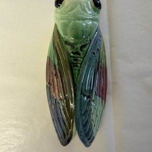Petite cigale en céramique peinte à la main 14 cm – Décoration provençale artisanale fabriquée en France